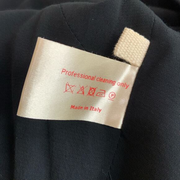 MARNI Viscose Sleeveless V-Neck Cocoon Shift Dress Black Women's Size 44 US 8 - Picture 5 of 5